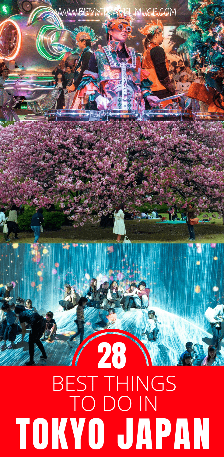 Planning a trip to Tokyo, Japan? Here are 20+ amazing things to do, including the best food experiences (Kaiseki, themed cafes, Japanese street food and more), best views, best cultural experiences, places to go to see the nature, and of course, the weird and amazing things to do and see in Tokyo, as recommended by travel bloggers. Click to find out more!