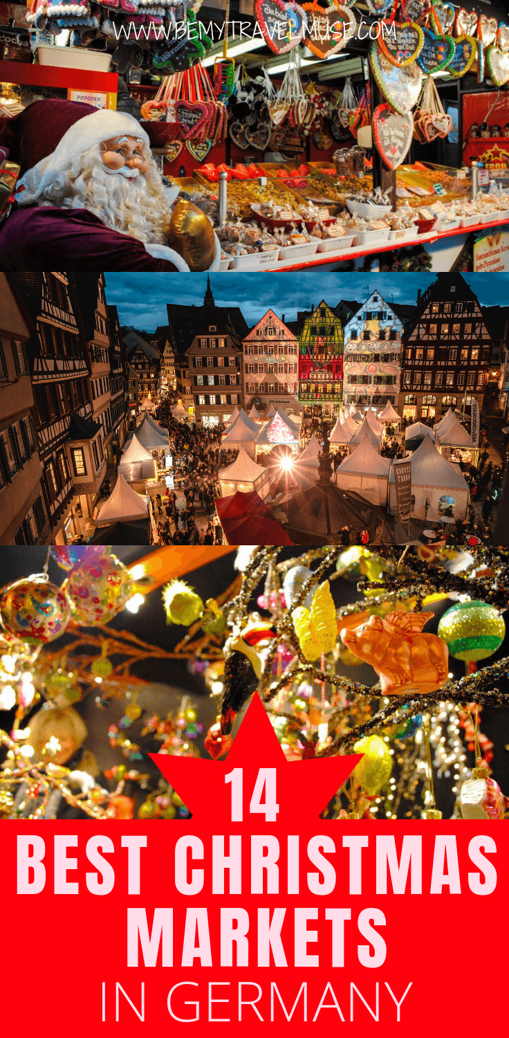 Where should you spend your Christmas holiday in Europe? Germany is dreamy all-year, but especially amazing during Christmas. Here are 14 best German Christmas markets, with some popular with tourists, some kept a secret by the locals, and some with unique themes that will convince you to visit this winter. #ChristmasMarket #GermanyTravelTips