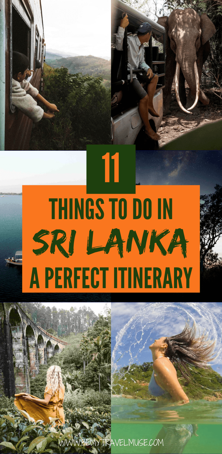 Traveling to Sri Lanka? Here are 11 things you must not miss! this perfect itinerary covers the most loved areas in the country, as well as some off the beaten path spots that see little tourists. Get tips on transportation, accommodation, and the best things to do in each area. Click to read now! #SriLanka